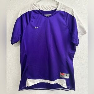 Nike Womens L soccer jersey Dri FIT Purple